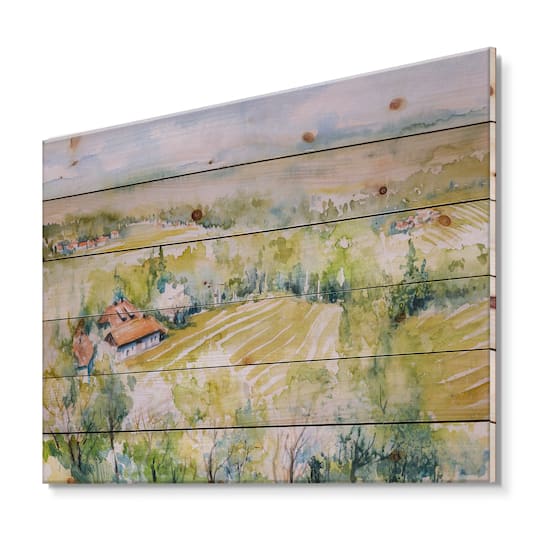 Designart - Blossoming Green Fields In Countryside